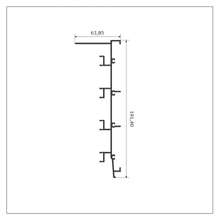 FLG-071 MARCO INFERIOR 4 FOLHAS 
