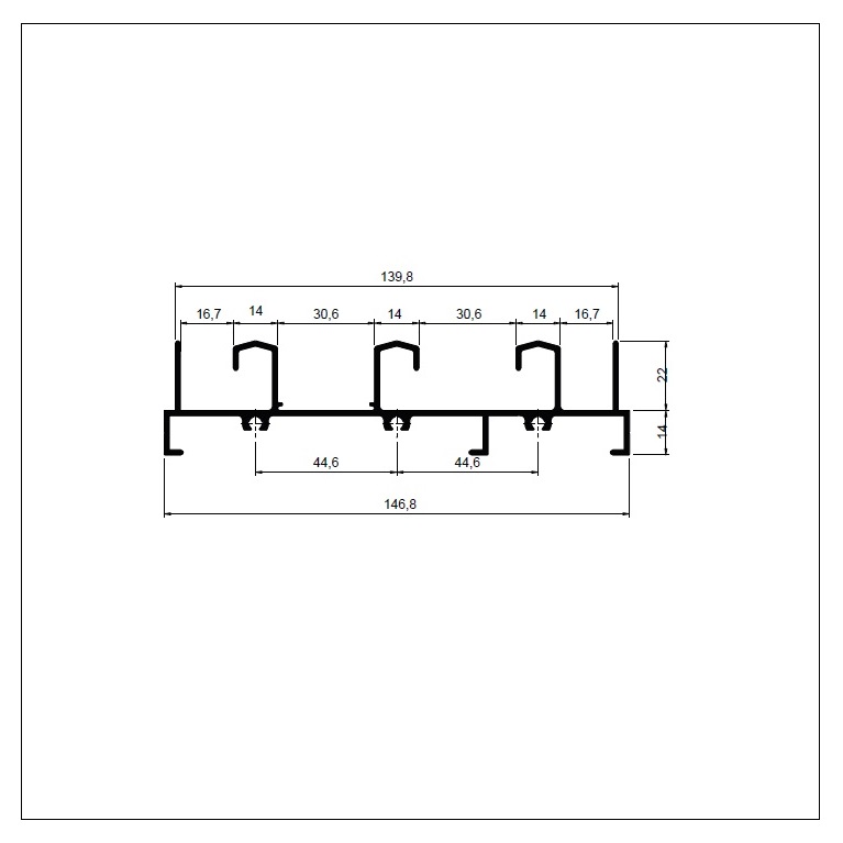 FLG-062 MARCO SUPERIOR 3 FOLHAS 