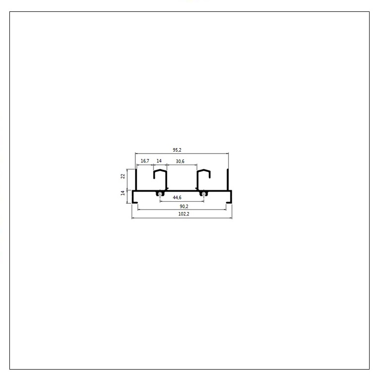 FLG-044 MARCO SUPERIOR 2 FOLHAS 